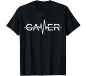 Crew Neck Gamer Print Men's Fashionable Summer Short Sleeve Sports T-shirt, Comfortable And Versatile