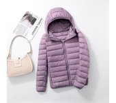 7XL Plus Size Down Jacket Women Hooded Ultra Light Down Jacket Women Plus Feather Winter Thin Warm Windbreaker Coats