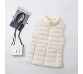 Women sleeveless women's ultra light down vests slim jacket girl gilet plus lightweight windproof warm waistcoat