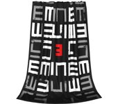 Eminem Logo Blankets Pop Singer Flannel Funny Warm Throw Blanket for Chair Covering Sofa Spring Autumn