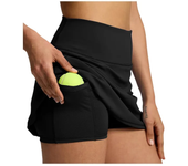 Women's sports skirt Pockets Women'S Double Layered Pleats