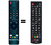 Mando a distancia programado para TV modelo 32LN550B de LG