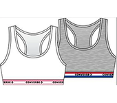 Converse Kids Top Racerback 2 Unidades Blanco