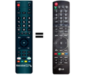 Mandos.tv M2080D para LG mando a distancia programado