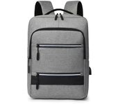 Mochila para ordenador portátil de 15,6 pulgadas para hombre y mujer, morral escolar con carga USB para estudiantes y adolescentes