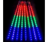 1pc 30CM LED Meteor Shower Rain Lights Waterproof Falling Raindrop Fairy String Light for Christmas Holiday Party Patio Decor