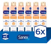 Desodorante spray Sanex pH Balance Dermo Sensitive protección 24h 200ml. Pack 6
