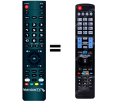 Mandos.tv 42LS570S para LG mando a distancia programado