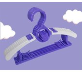 Non-slip Baby Clothes Hanger Adjustable Storage Hangers Plastic Multi-Functional Clothes Hanger, Clothing Store，Family