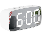 BIT Reloj Despertador Electrónico LED de Doble Uso, Reloj de Estilo Minimalista con Batería recargable