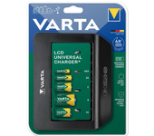 Electrónica Pilas Varta Cargador+ Lcd Universal Negro