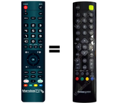 Mandos.tv CD TV HSG1210 para HANNSPREE mando a distancia programado