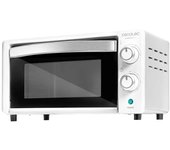Horno Tostador Eléctrico 10L - Cecotec Bake&Toast 1090 White, Multifunción y Doble Cristal
