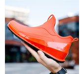 Summer Slip On Anti-slip Couple Rain boots Fashion Men Women Sports Rain Boots Ankle Waterproof Shoes Low Top Fishing On Foot