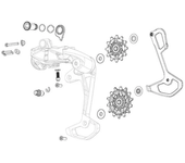 Sram Conjunto Estabilizador Force E-tap Axs 11.7518.093.002