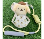 2024HOT Sanrios Pet Vest Style Traction Rope Kawaii Kuromi Cartoon Cute Cat Dog Go Out Harness Go Out Anti-lost Rope Fashion New