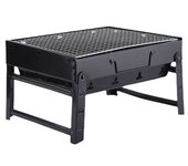 Barbacoa portatil de carbon, plegable y ligera, barbacoa mini de sobremesa para jardin, camping, picnic o playa. Don Feliz