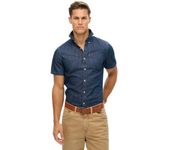 Superdry Camisa De Manga Corta Essential Denim