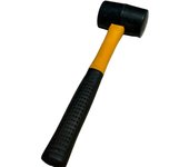 SANCO STORE maza cabeza de goma y mango de madera con empuñadura de goma antideslizante 320 mm