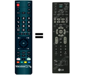 Mandos.tv HT902PB para LG mando a distancia programado