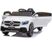 Injusa Coche de Juguete Eléctrico 12V Mercedes Benz Blanco - Divertido Regalo para Niños