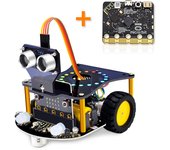 Keyestudio Micro:Bit V2 Robot Car Kit for MicroBit  Smart Robot Car STEM Programmable Electronic Study Kit Kids Educational Toys