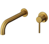 GME Sirio Grifo monomando empotrable para lavabo fabricado en latón con un acabado en color oro 3190OR