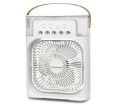 Ventilador Portátil de Aire USB Luz Nocturna LED Humidificador de Aire 3 en 1 Para El Hogar
