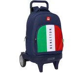Safta Mochila Con Ruedas Compact Evolutive Benetton Flag