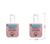 Bolso de hombro de compra con estampada de los dubujos doble cara . de tela loneta.estampada dibujos personalizada.gran capacidad