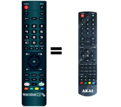 Mandos.tv TVD290 para AKAI mando a distancia programado