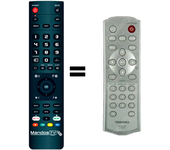 Mandos.tv TLPXD2000 para TOSHIBA mando a distancia programado