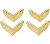 4PCS 5.5cm Metal Sofa Legs Simple L-Shaped 2-In-1 Furniture Leg Bedside Table Support Leg Hardware Accessories