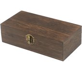 Rectangular Wooden Storage Box Retro Buckle Wooden Box Clamshell Wooden Gift Box For Jewelry Necklace Bracelet Rings Packing Box