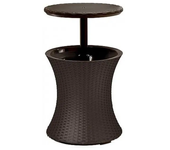 Mesa Nevera Modelo Pacific Rattan Cool Bar Marrón