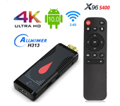X96 S400 Fire TV Stick 4K Ultra HD Smart TV BOX Android 10 con Control remoto Cable de Wifi 2,4G