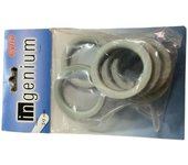 SANCO STORE - Epid juego de 6 anillas planas  de 29 mm  65 x 45 para rieles