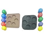 C.A - Juego de juego tradicional coreano con compartimento de almacenamiento para dados cuadrados integrados para un juego de lanzamiento y captura organizado - 1U