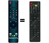Mandos.tv BM49C1 para STREAM-SYSTEM mando a distancia programado