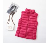 Women sleeveless women's ultra light down vests slim jacket girl gilet plus lightweight windproof warm waistcoat