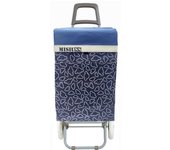 Carrito de Compra Plegable Ligero 100x41x33cm, Resistente con 2 Ruedas, Capacidad de Carga 48 Litros - Ideal para Comprar