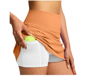 Women's sports skirt Pockets Women'S Double Layered Pleats