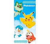 Toalla Playa Piscina infantil Pokémon Pikachu Sprigatito Fuecoco Quaxly 70x140cm de microfibra para niños