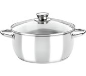 Monix Óptima(M451124) - Cacerola 24cm con Tapa Cristal