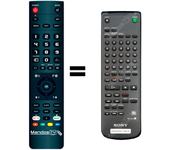 Mandos.tv RM-D7M para SONY mando a distancia programado