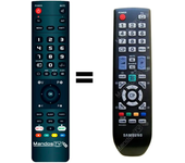 Mandos.tv 2333HD para SAMSUNG mando a distancia programado