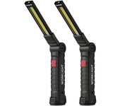 Lámpara de trabajo LED con batería magnética linterna LED para reparación de coche, camping, emergencia,( 2 unidades)
