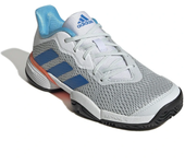 Zapatillas de Pádel Adidas Barricade K Azul/Naranja/Blanco