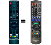 Mandos.tv DMR-EZ49V para PANASONIC mando a distancia programado