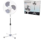Ventilador De Pie 40cm 45W Plástico COLOR  BLANCO Y GRIS